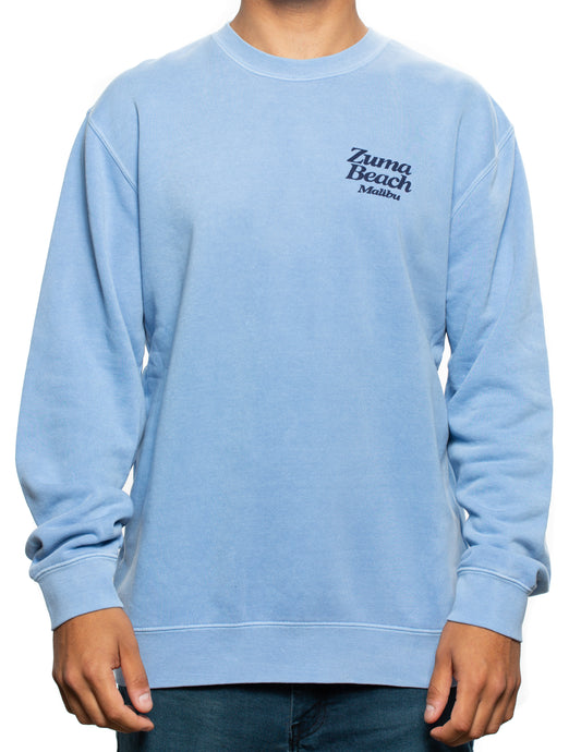Zuma Beach Unisex Pigment Dyed Crew Neck