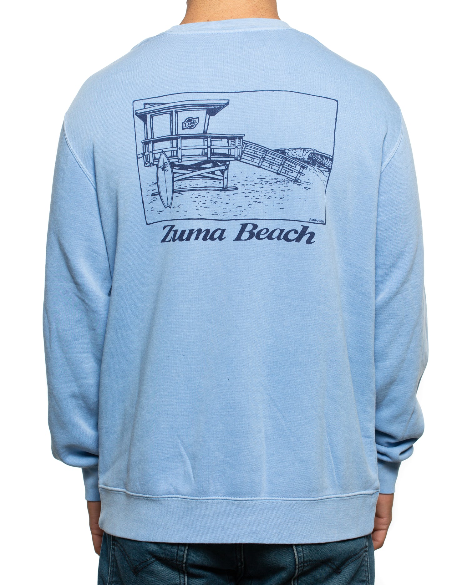 Zuma Beach Unisex Pigment Dyed Crew Neck