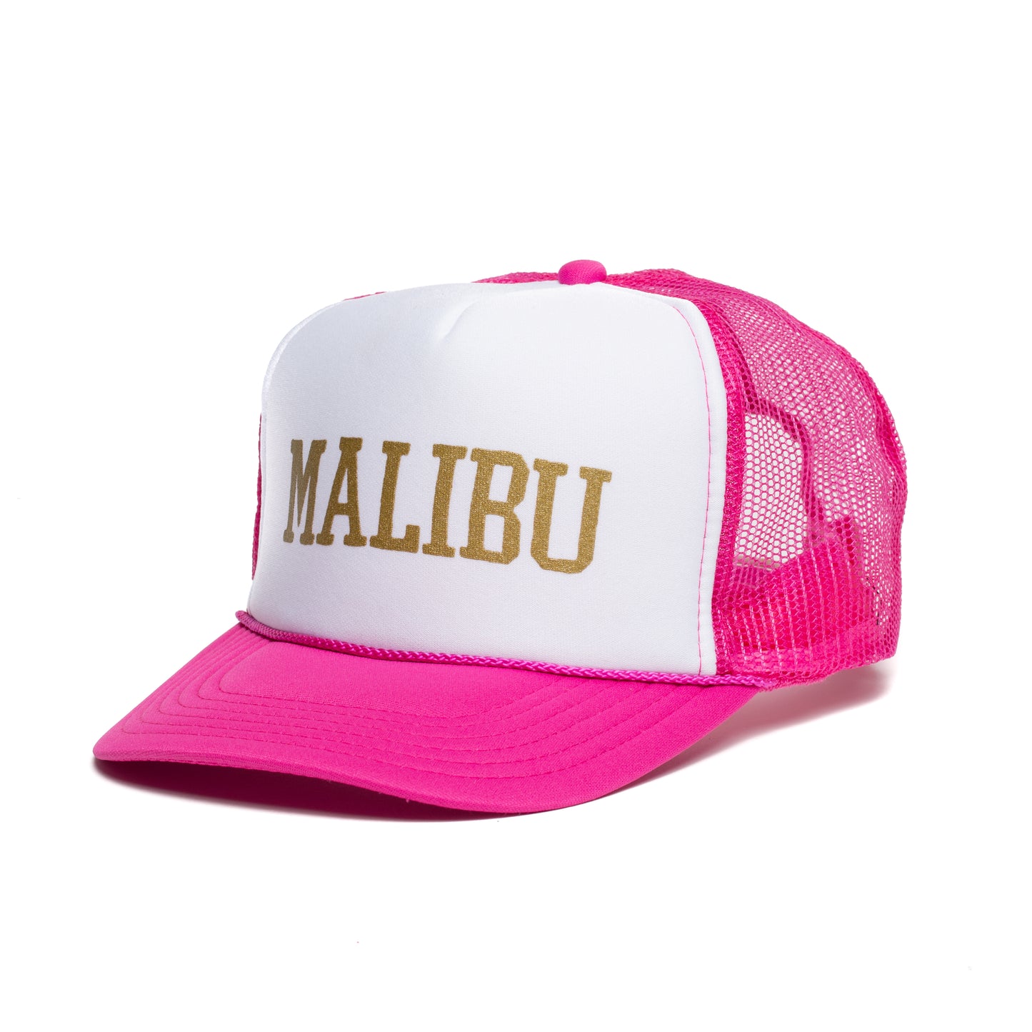Malibu High Crown Metallic Foam Trucker